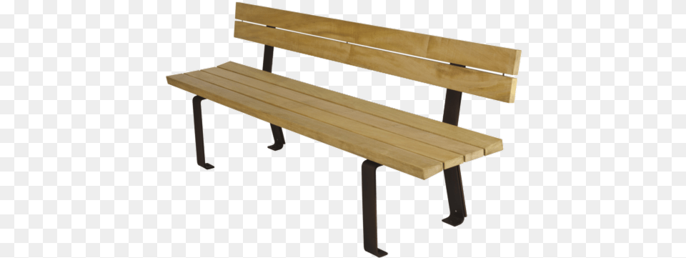 Benches In Wood Panche In Legno E Ferro, Bench, Furniture, Park Bench Free Png