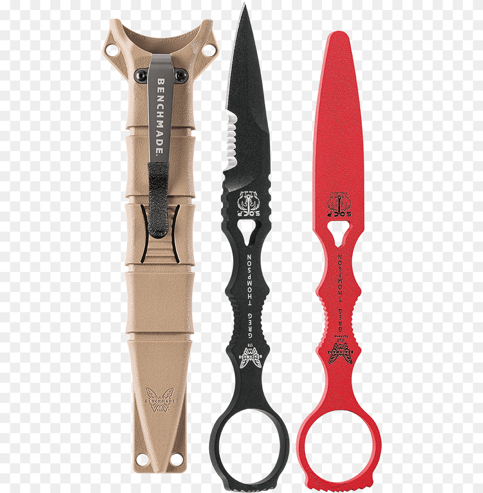 Benchmade Socp Dagger Combo Blade Knife With Trainer Benchmade Throwing Knives, Weapon Png Image