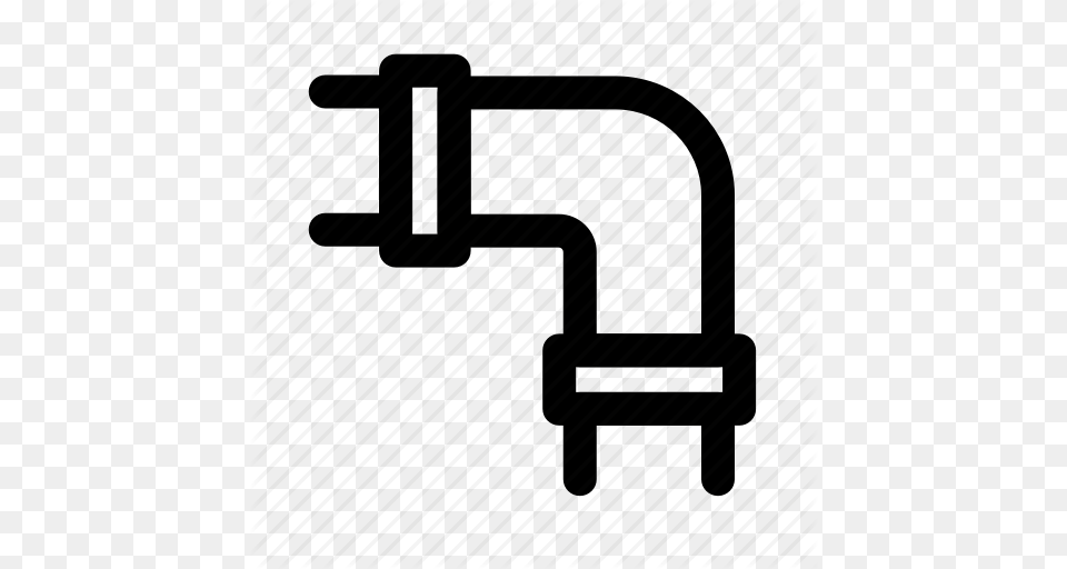 Bend Construction Household Pipe Plumbing Tools Icon, Sink, Sink Faucet, Tap Png Image