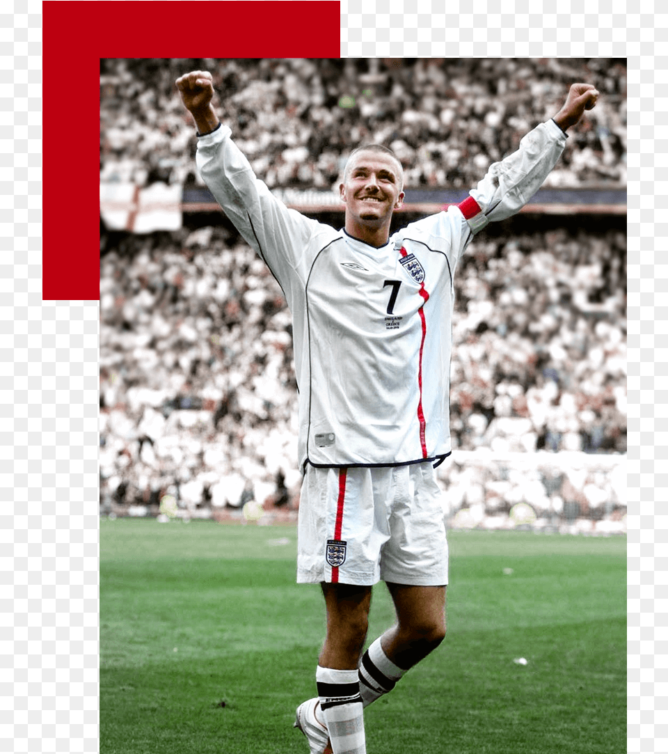 Bend It Like Beckham Says It All About His Brand David Beckham In England Kit, Head, Person, People, Face Free Transparent Png