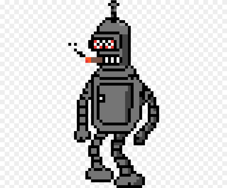 Bender Futurama Pixel, Robot, Scoreboard Png Image