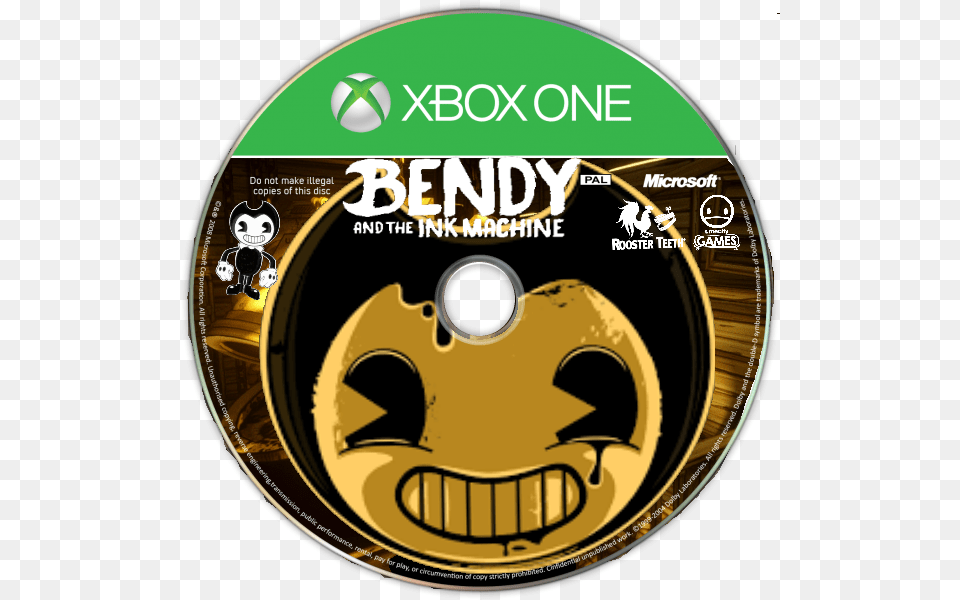 Bendy And The Ink Machine, Disk, Dvd, Face, Head Png