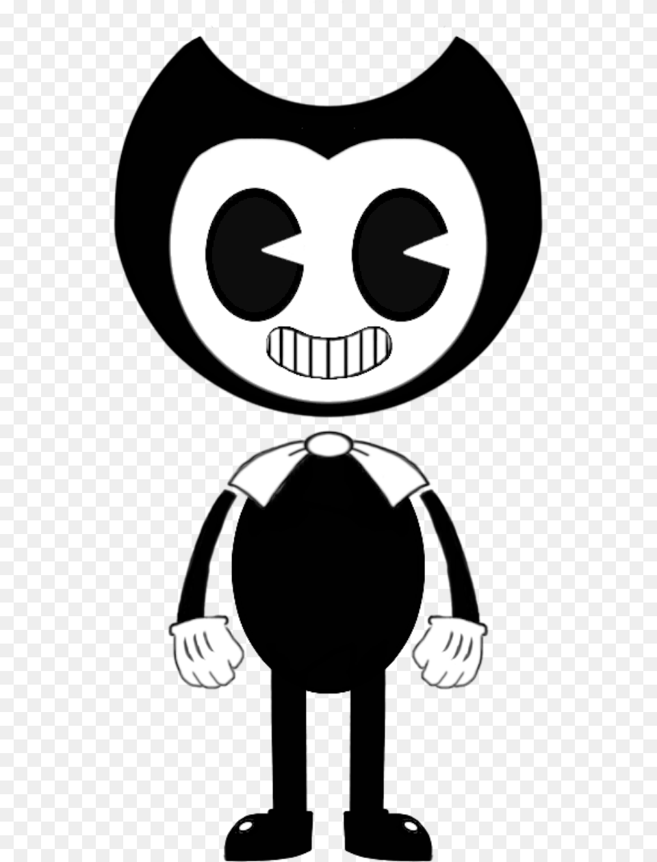 Bendy And The Ink Machine Bendy Black, Stencil, Logo Png Image