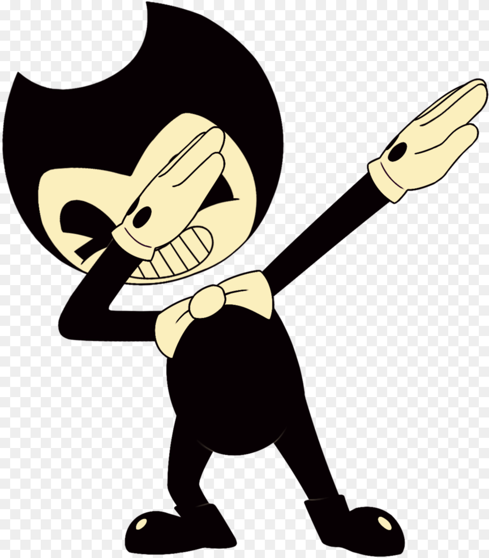 Bendy And The Ink Machine Bendy Dabbing, Cartoon, Adult, Male, Man Png