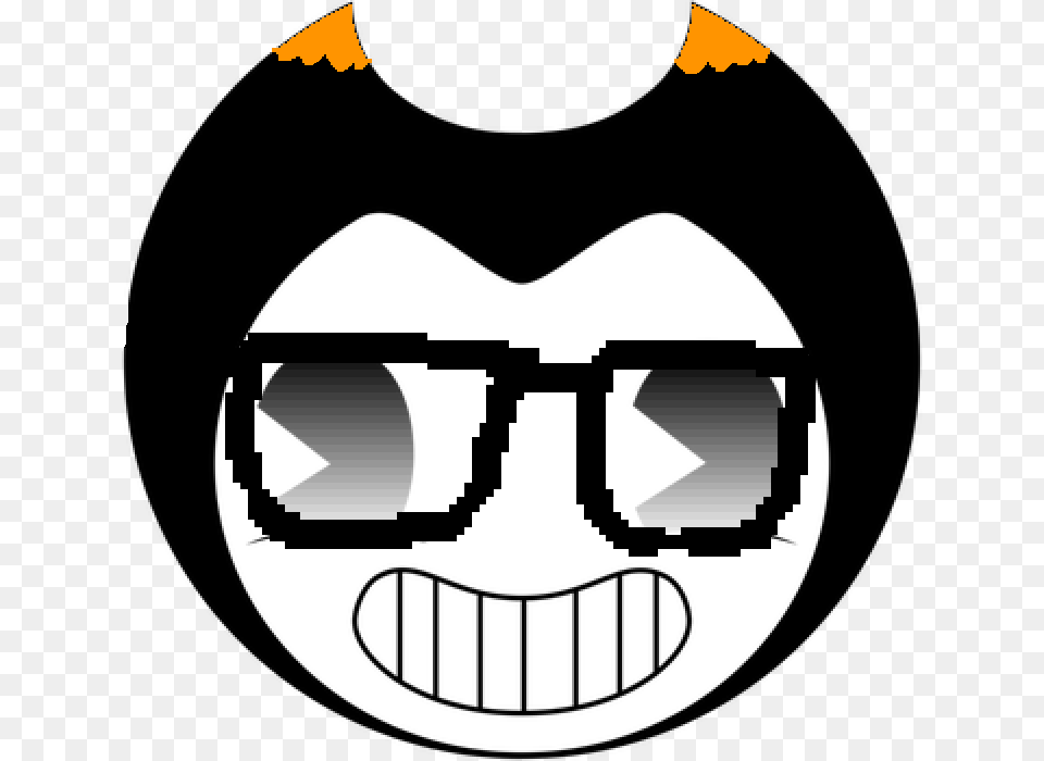 Bendy And The Ink Machine Face, Accessories, Sunglasses, Stencil Free Png Download