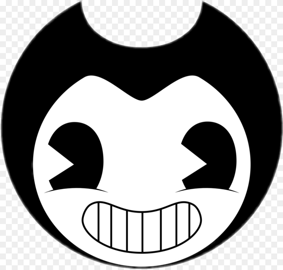 Bendy And The Ink Machine Face, Logo, Stencil, Symbol Png Image