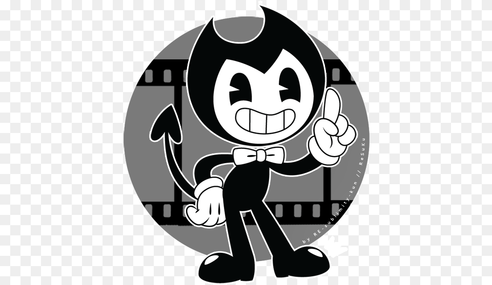 Bendy And The Ink Machine Fan Club Bendy, Stencil, Ammunition, Grenade, Weapon Png