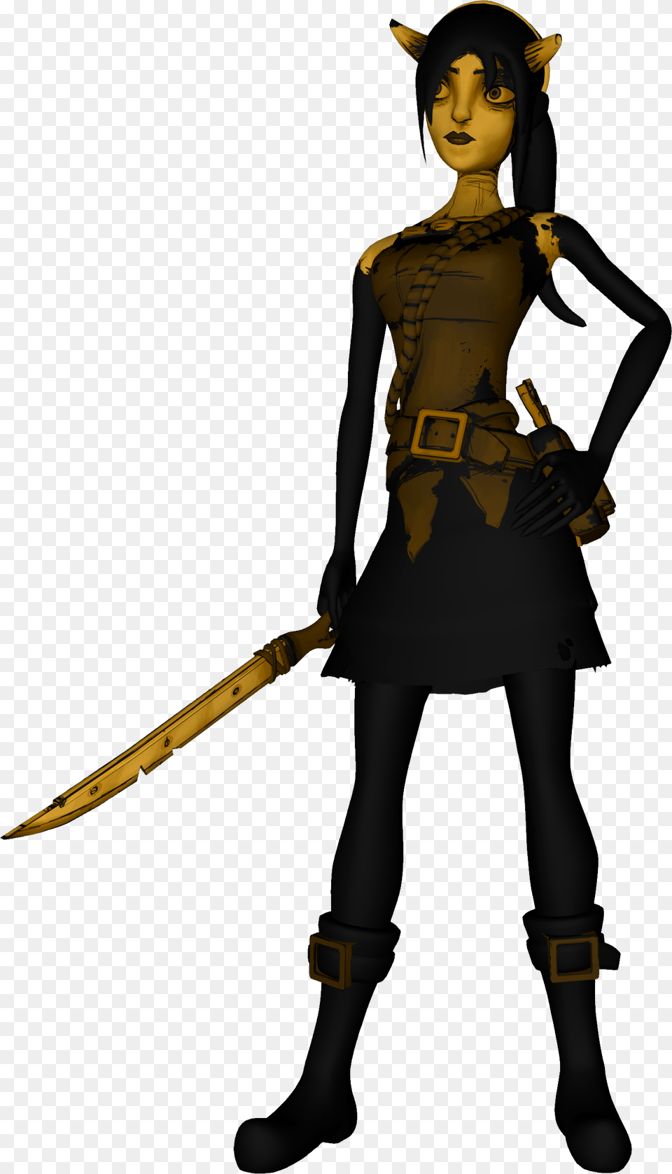 Bendy And The Ink Machine Good Alice Angel Bendy And The Ink Machine Allison, Weapon, Sword, Adult, Person Png