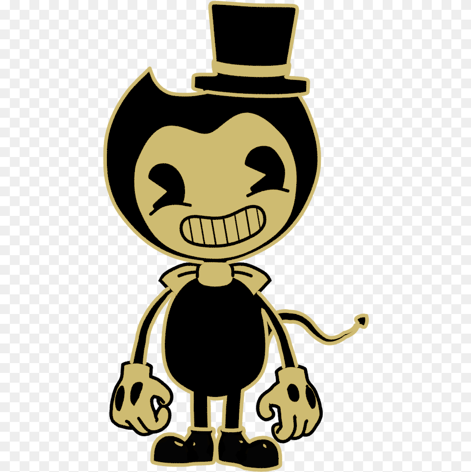 Bendy And The Ink Machine Logo Bendy And The Ink Machine Bendy, Stencil, Person Free Png Download