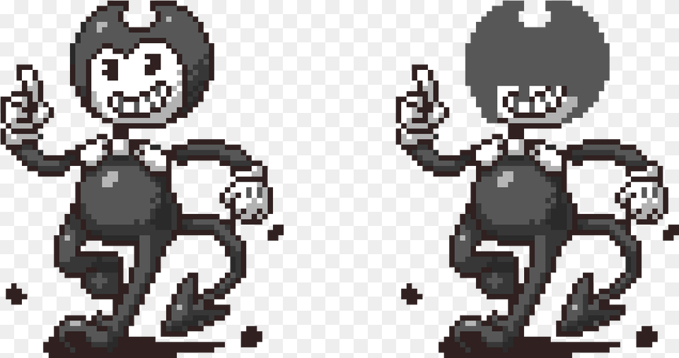 Bendy And The Ink Machine Pixel Art, Qr Code Png