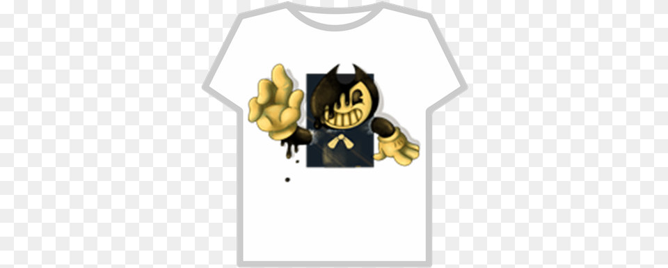 Bendy And The Ink Machine T Shirt Roblox Bendy Rwby Wattpad, Clothing, T-shirt, Logo, Symbol Free Png Download