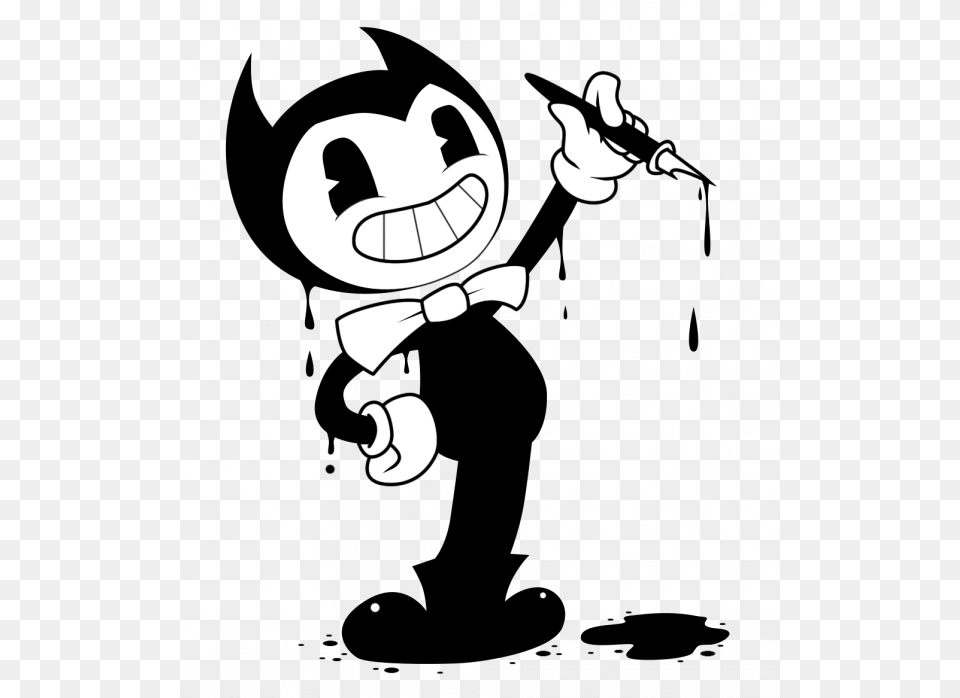 Bendy And The Ink Machine Images Bendy And The Ink Machine, Stencil, Cartoon Free Transparent Png