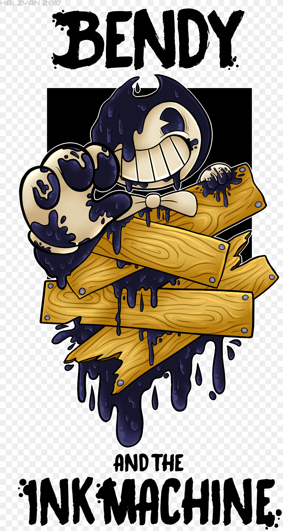 Bendy And The Ink Machine Wallpaper Iphone, Book, Publication, Advertisement, Poster Png Image