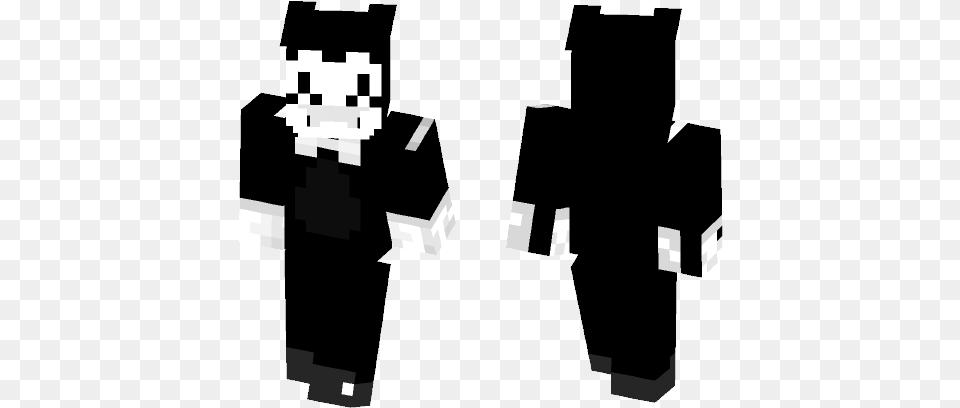 Bendy The Dancing Demon Minecraft Skin For Missing Halloween Skin Minecraft, Qr Code Free Png