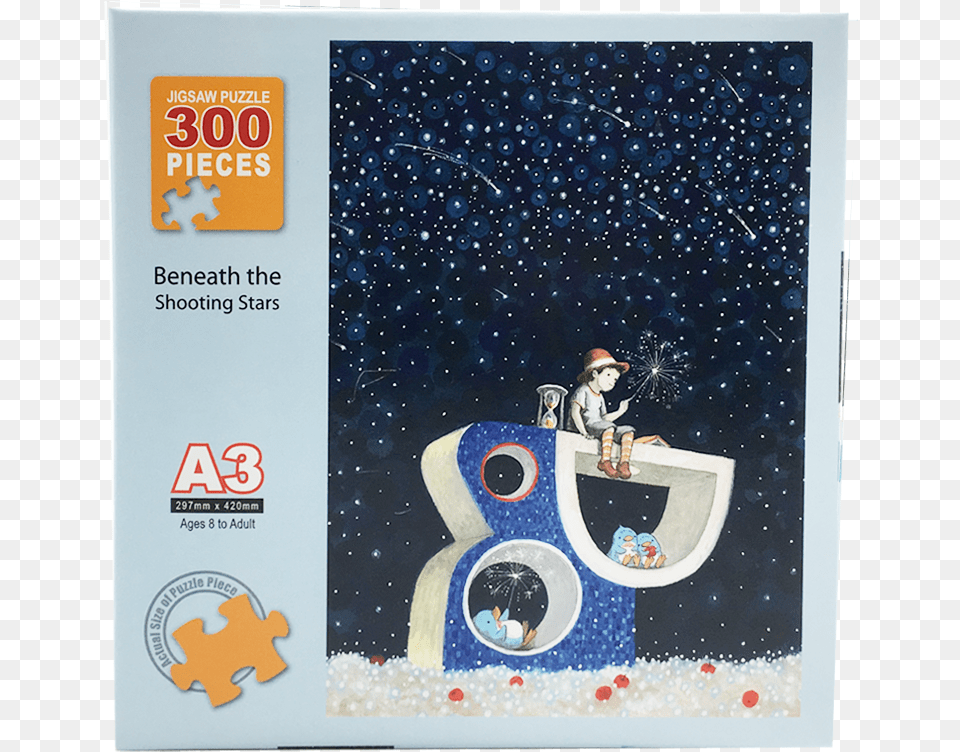 Beneath The Shooting Star Jigsaw Puzzle Satellite, Baby, Person, Advertisement, Poster Png Image