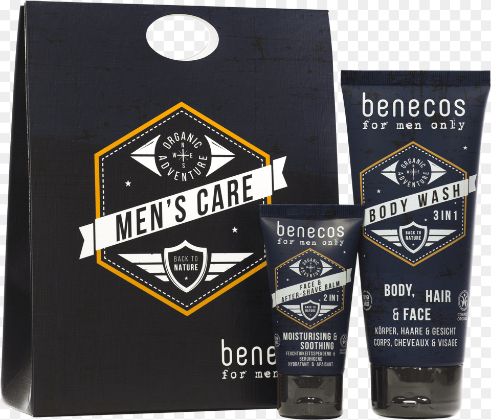 Benecos For Men Only Gift Set Benecos For Men Only Face Amp After Shave Balm, Aftershave, Bottle, Can, Tin Free Png