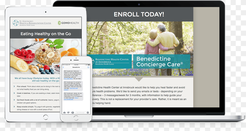 Benedictine Concierge Care On Multiple Devices Website, Adult, Person, Man, Male Free Png