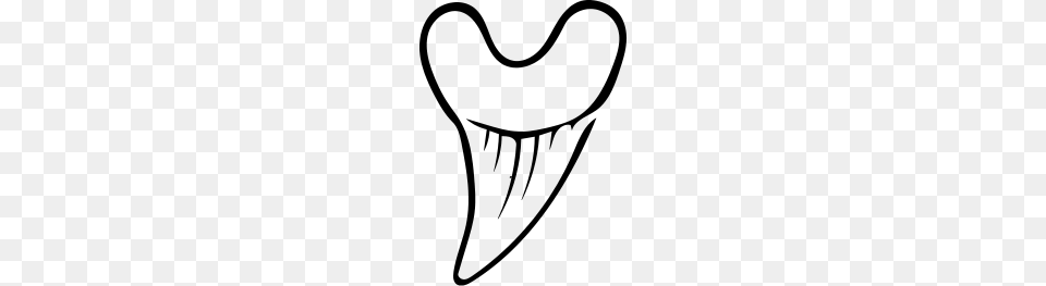 Benedini Shark Tooth, Gray Png