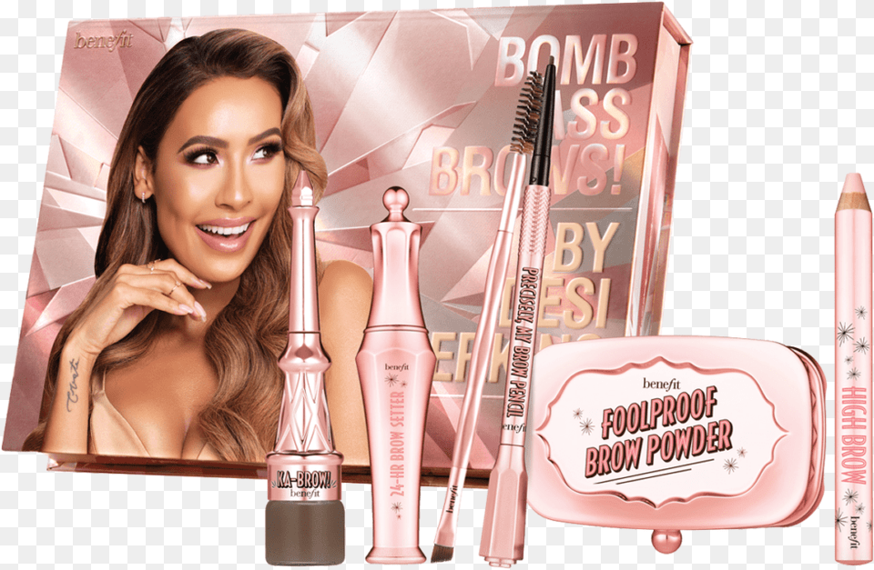 Benefit Cosmetics Who Has Monetized Largely From Its Benefit Cosmetics Foolproof Brow Powder, Adult, Female, Lipstick, Person Free Png Download