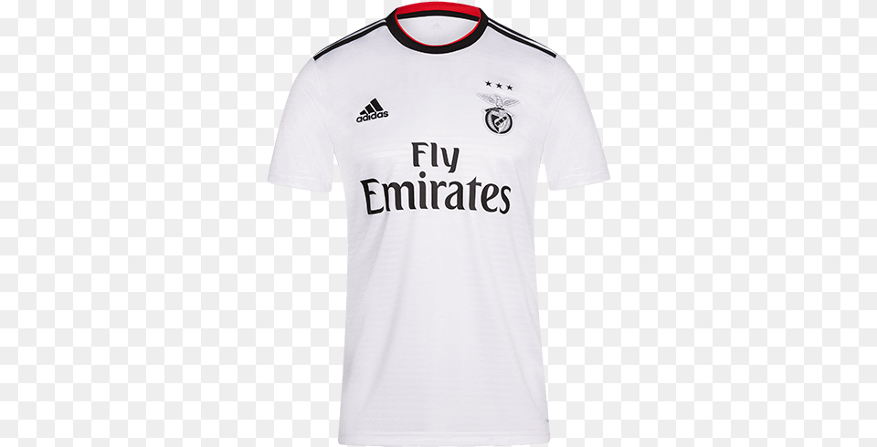 Benfica Away White Benfica Away Kit 18, Clothing, Shirt, T-shirt, Jersey Free Png Download