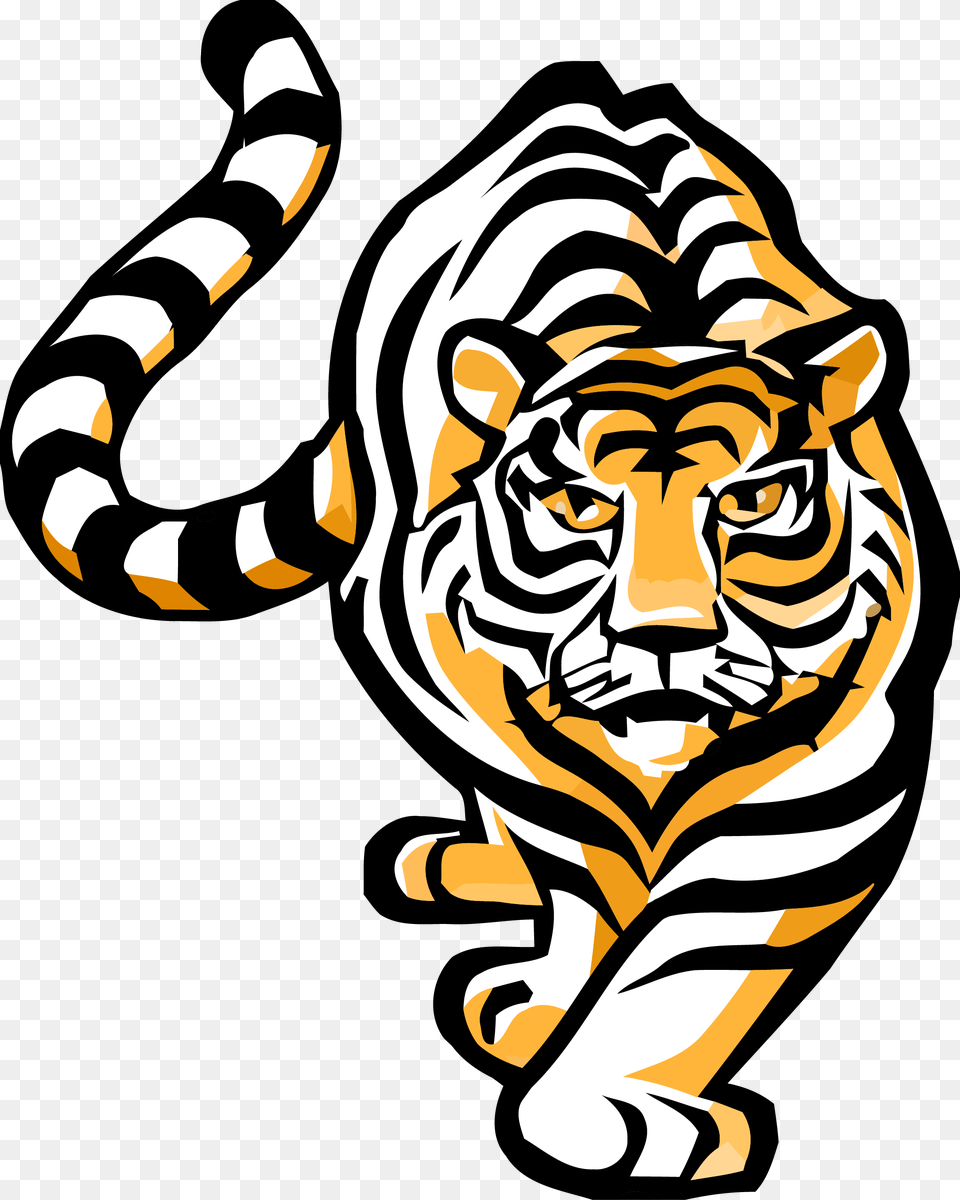 Bengal Tiger Clipart, Baby, Person, Stencil, Animal Png Image