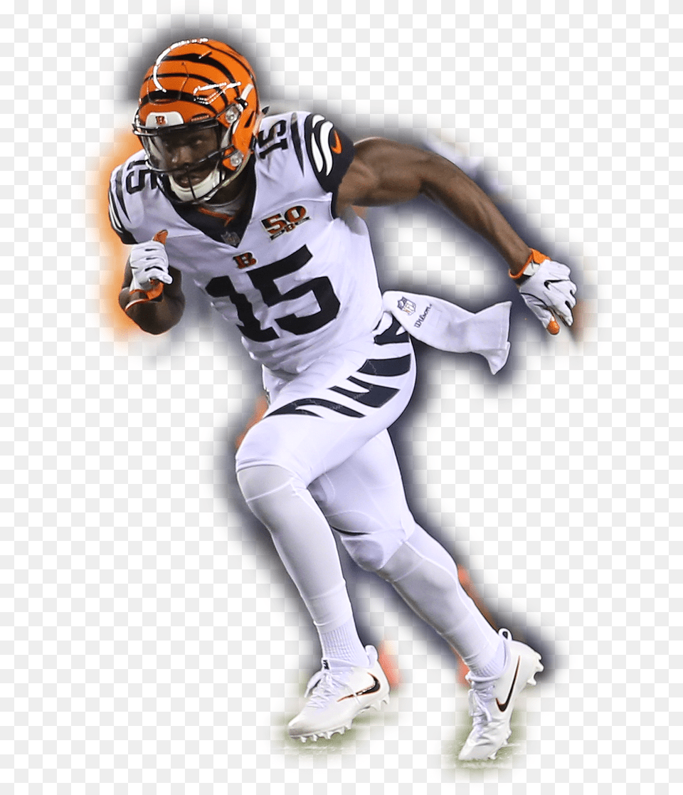 Bengals Football Player, American Football, Playing American Football, Person, Helmet Free Transparent Png