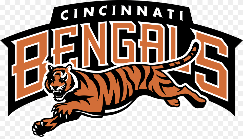 Bengals Logo Cincinnati Bengals Old Logo, Animal, Mammal, Tiger, Wildlife Free Transparent Png