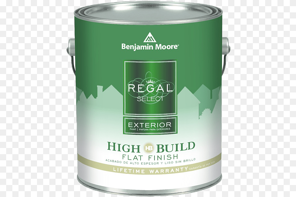 Benjamin 1 Quart Regal Select Exterior High Build Flat, Paint Container, Can, Tin Png