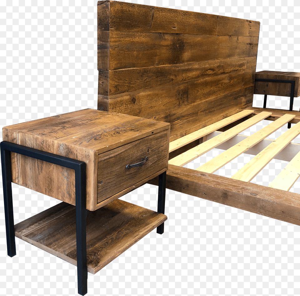 Benjamin Bed Reclaimed Wood Platform Bed Platform Bed Free Png Download