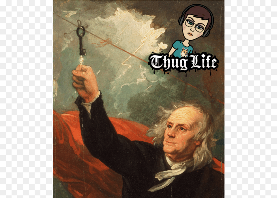 Benjamin Franklin, Art, Painting, Adult, Person Png