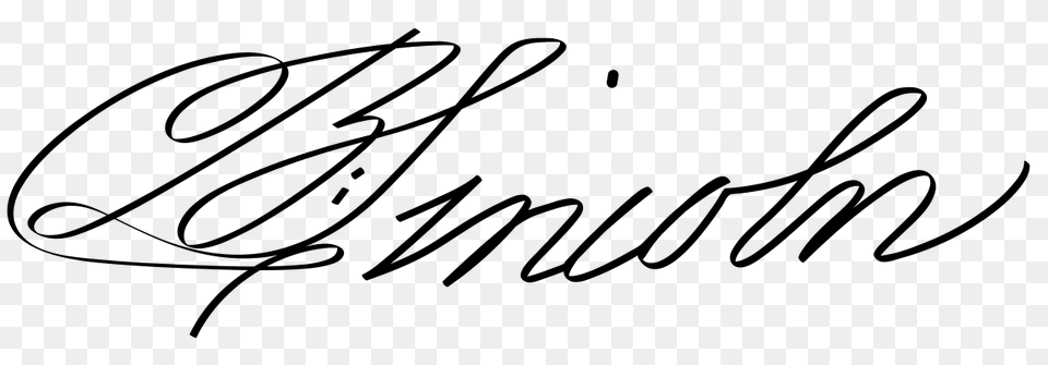 Benjamin Lincoln Signature, Gray Free Transparent Png