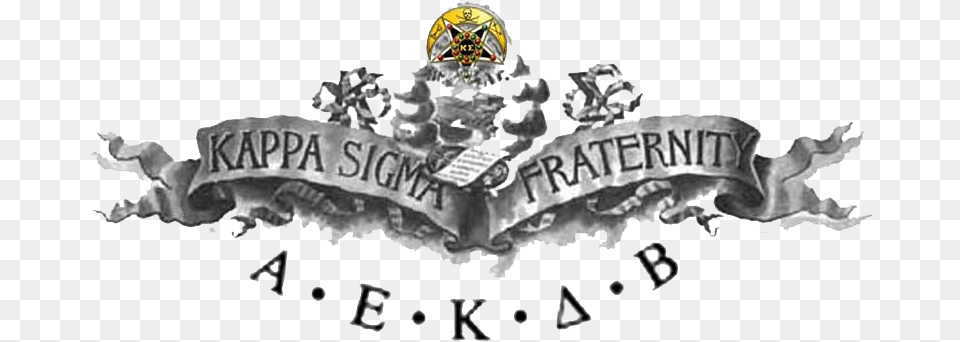 Bentley University Kappa Sigma Star And Crescent, Logo, Symbol, Badge, Emblem Free Transparent Png