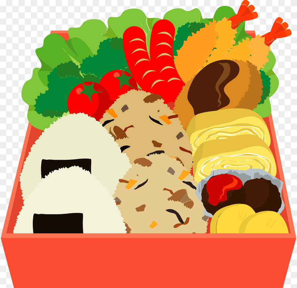 Bento Japanese Food Clipart, Meal, Dish, Lunch, Cream Free Transparent Png