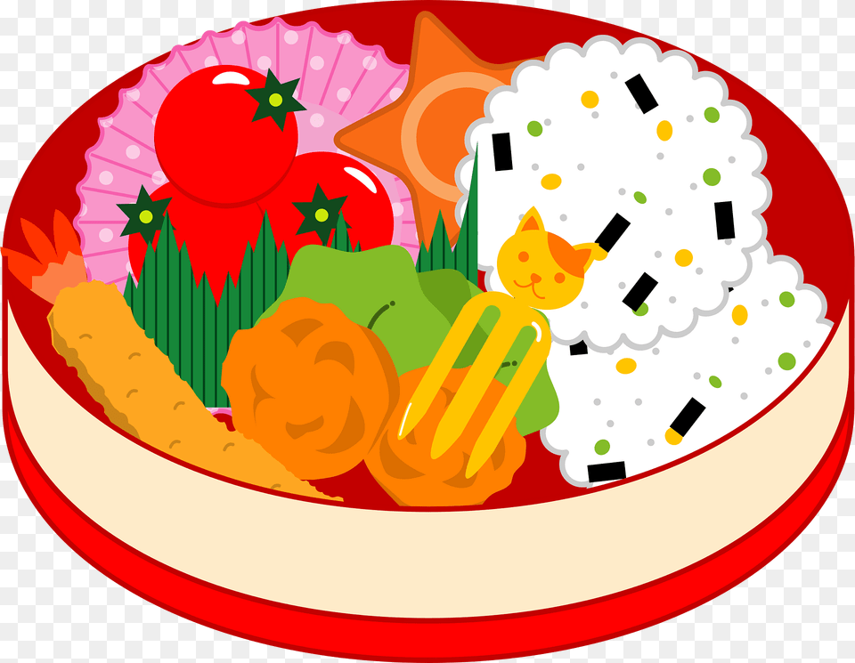 Bento Japanese Food Clipart, Birthday Cake, Icing, Dessert, Cream Png