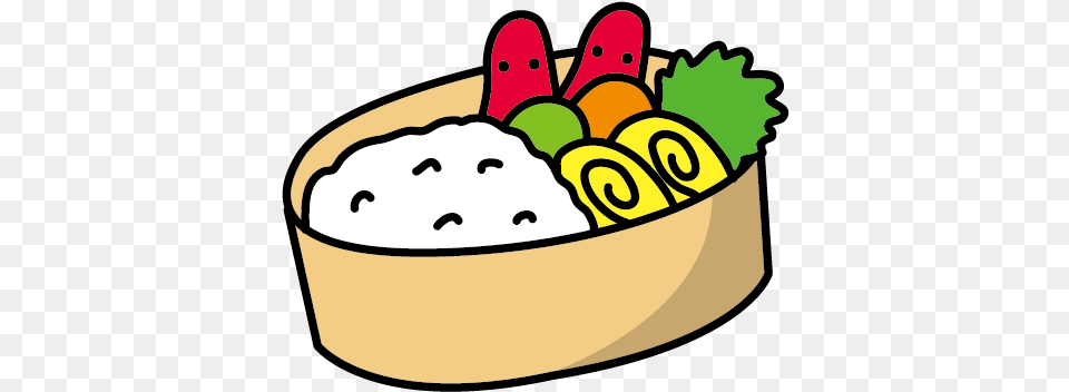 Bento Lunch School Meal Clip Art Bento Cartoon, Food, Dish, Face, Head Free Transparent Png