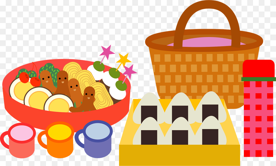 Bento Picnic Clipart, Basket, Cup, Dynamite, Weapon Png