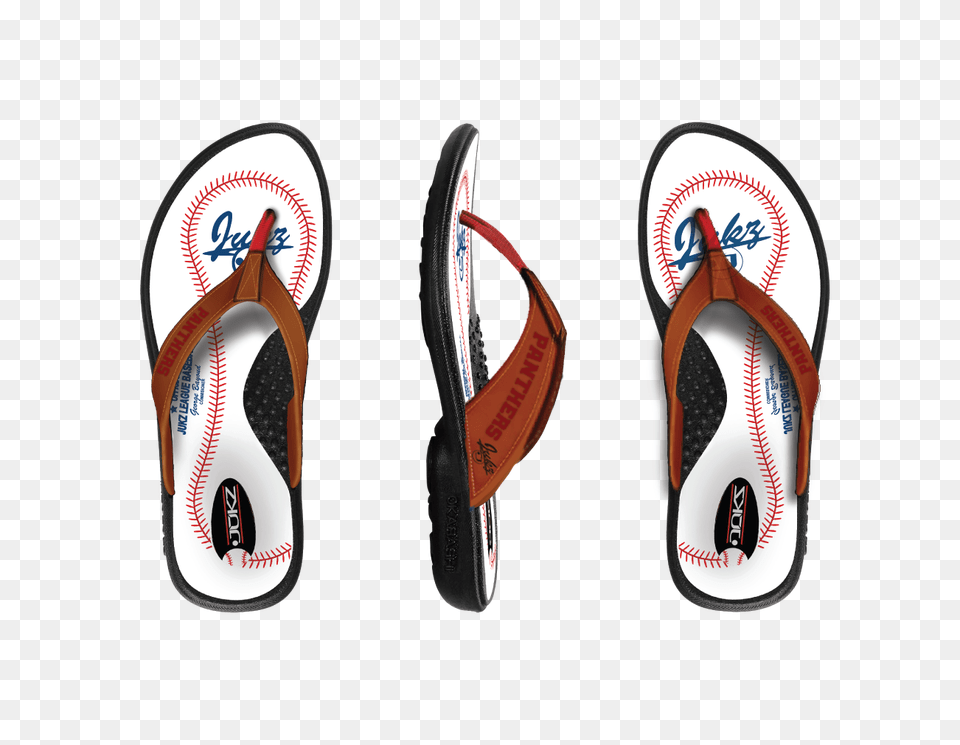 Benton Panthers Baseball Flip Flops Products Products, Clothing, Flip-flop, Footwear, Sandal Png