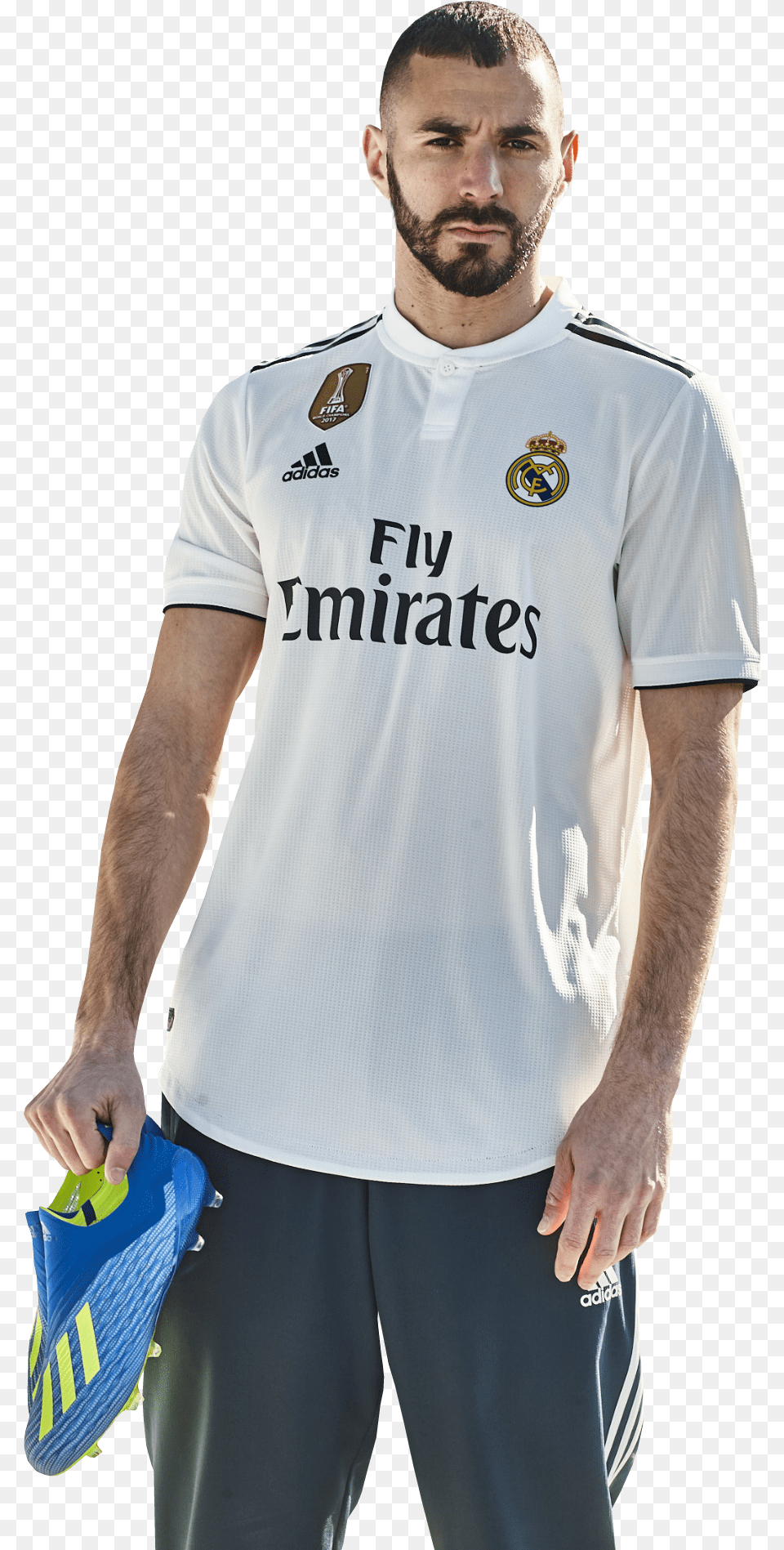 Benzema Real Madrid 2018 2019, Clothing, Shirt, T-shirt, Adult Free Png