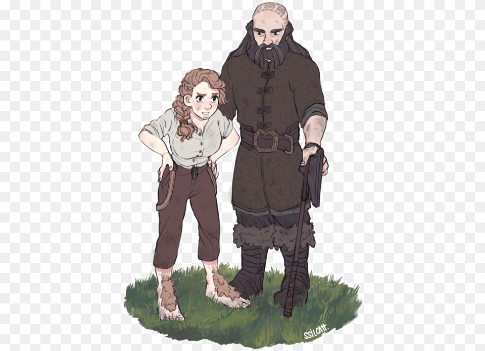 Beorn X Female Bilbo, Publication, Book, Comics, Person Png