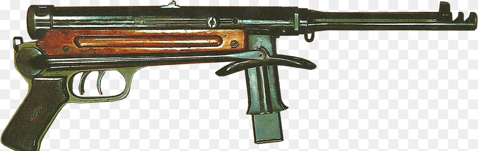 Beretta Model 1 Submachine Gun, Firearm, Machine Gun, Rifle, Weapon Free Transparent Png