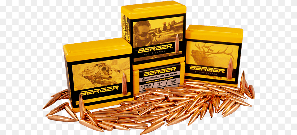 Berger Bullets, Ammunition, Weapon, Person, Bullet Png Image