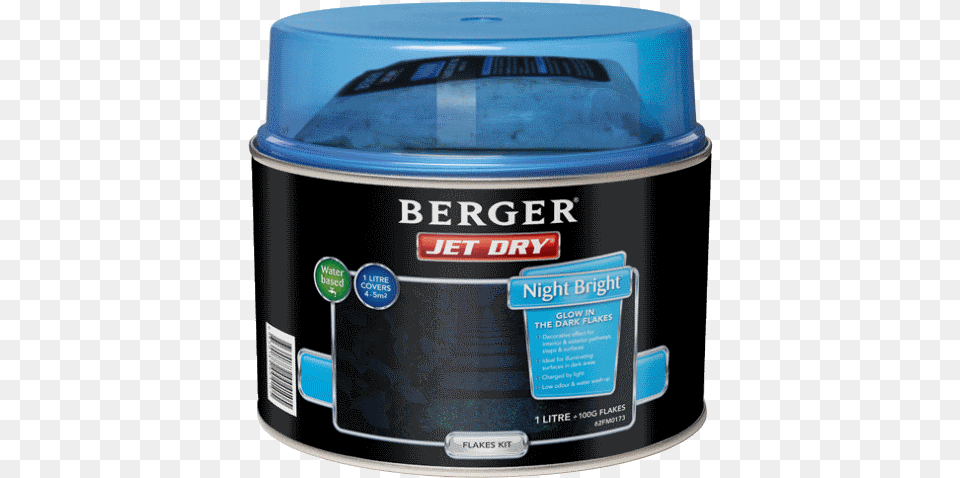 Berger Jet Dry Night Bright Decorative Flakes Berger Jet Dry, Tin Free Png