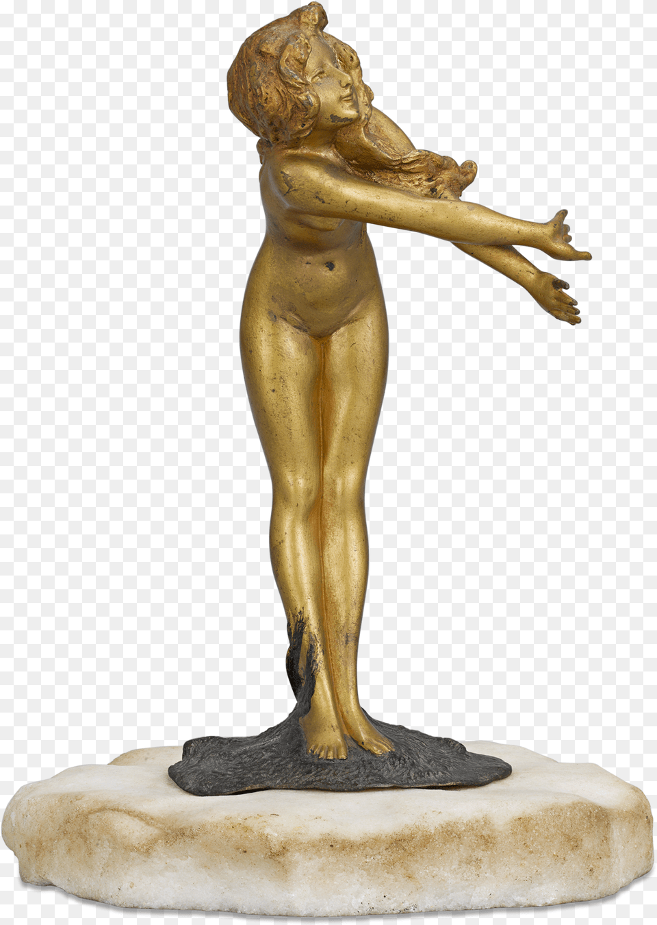 Bergman Vienna Nude Bronze Sculpture Statue, Figurine, Person, Face, Head Free Transparent Png