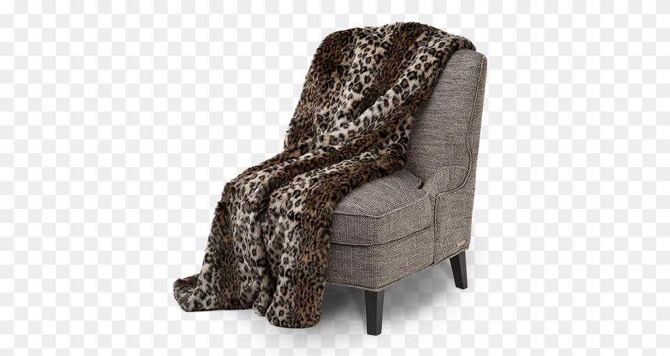 Berkshirethrow Michael Amini Berkshire Faux Fur Throw Beige, Furniture, Chair, Home Decor, Couch Free Png