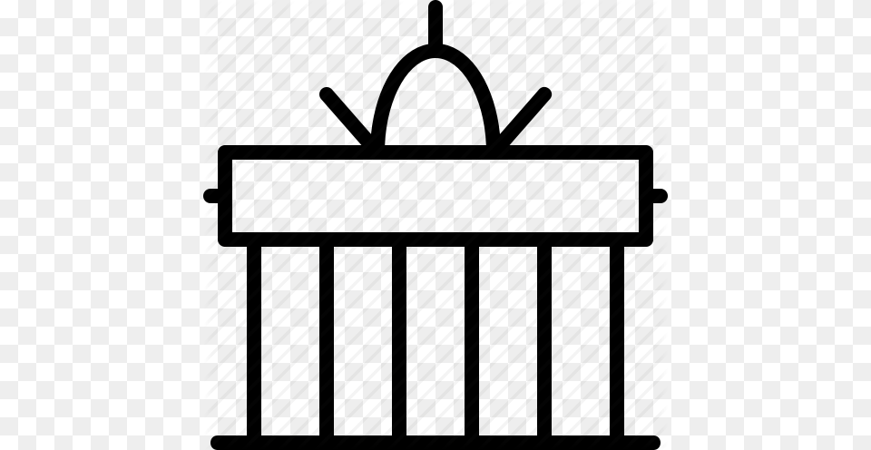 Berlin Brandenburg Columns Europe Gate Germany Monument Icon, Basket, Architecture, Building, Bag Free Transparent Png