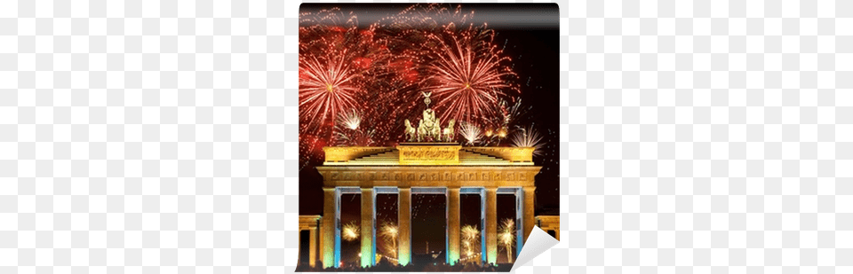 Berlin Brandenburger Tor Feuerwerk Silvester Wall Brandenburg Gate, Fireworks, Architecture, Building, Parthenon Free Png