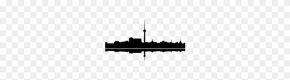 Berlin City Skyline, Gray Free Png