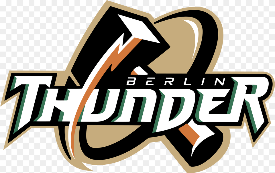 Berlin Thunder Logo Transparent Travel Baseball Team Logo, Text, Dynamite, Weapon Png