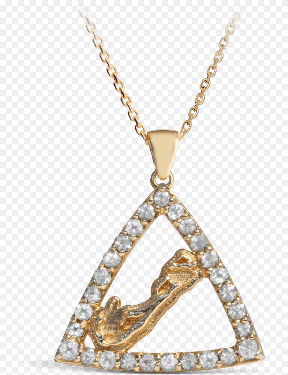 Bermuda Map With Diamonds Pendant Yellow Gold Pendant, Accessories, Jewelry, Necklace, Diamond Png Image