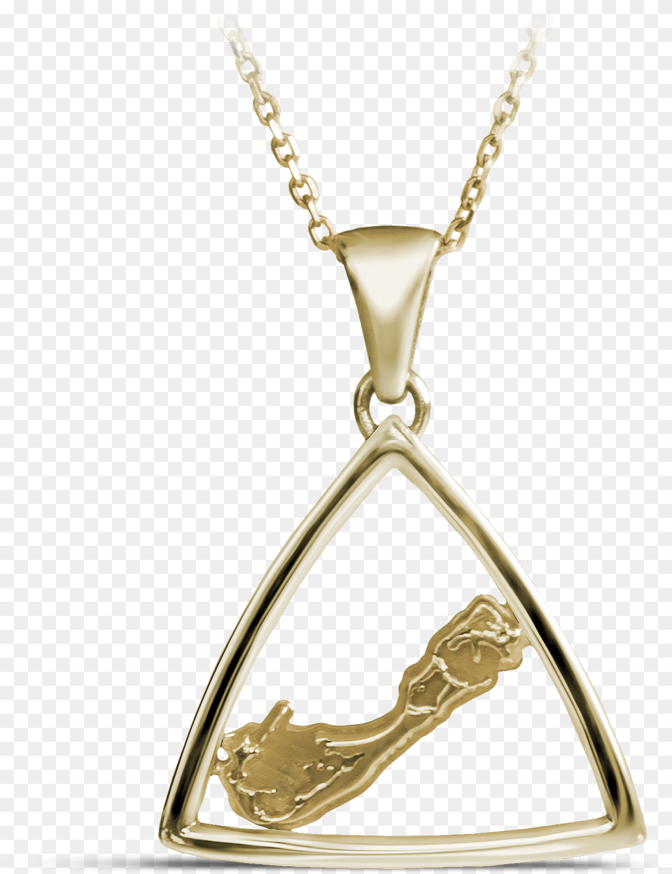 Bermuda Triangle Map In Yellow Gold Locket, Accessories, Jewelry, Necklace, Pendant Free Transparent Png